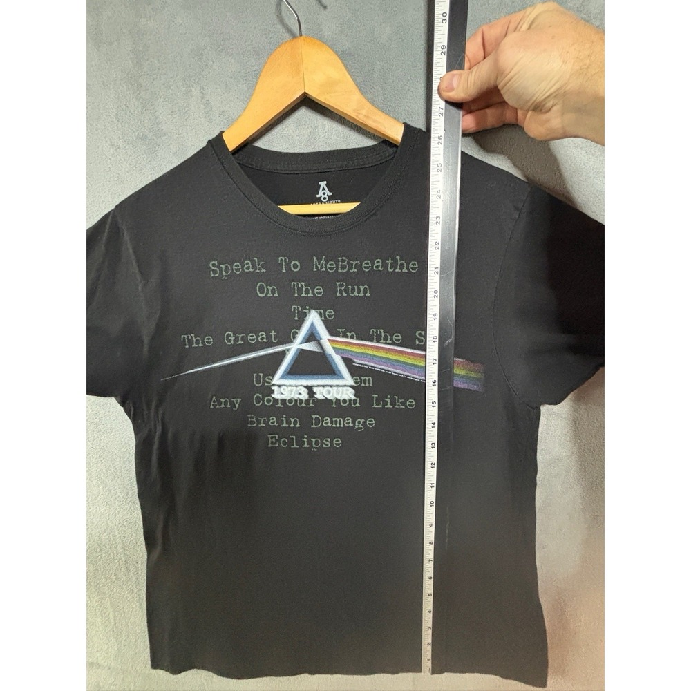 Pink Floyd "1973 Tour" Song Titles Black Large T Shirt Rock Band Music - Picture 6 of 9